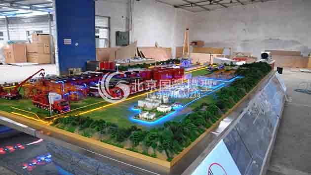 天然气开采利用综合展示沙盘